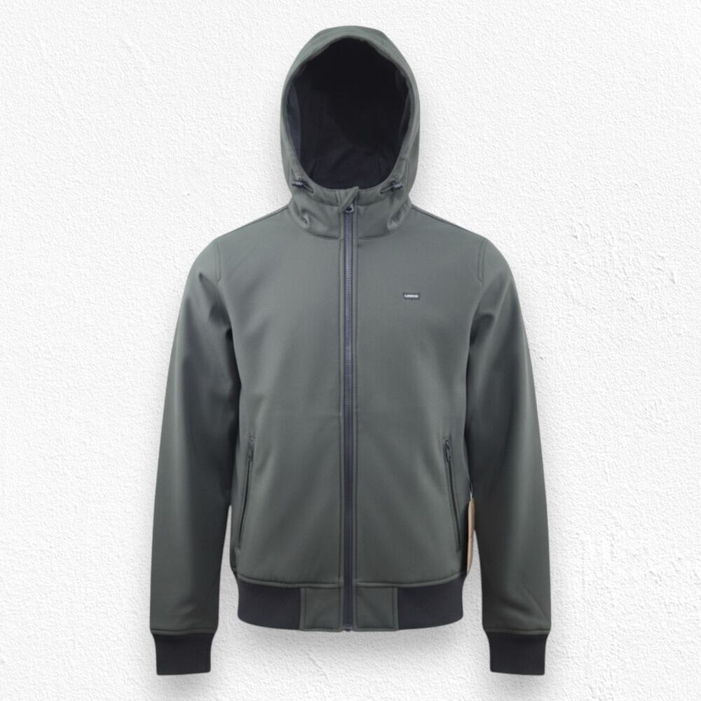 Levi's Olive Green Hooded Softshell Bomber Jacket Men's Size Small NWT